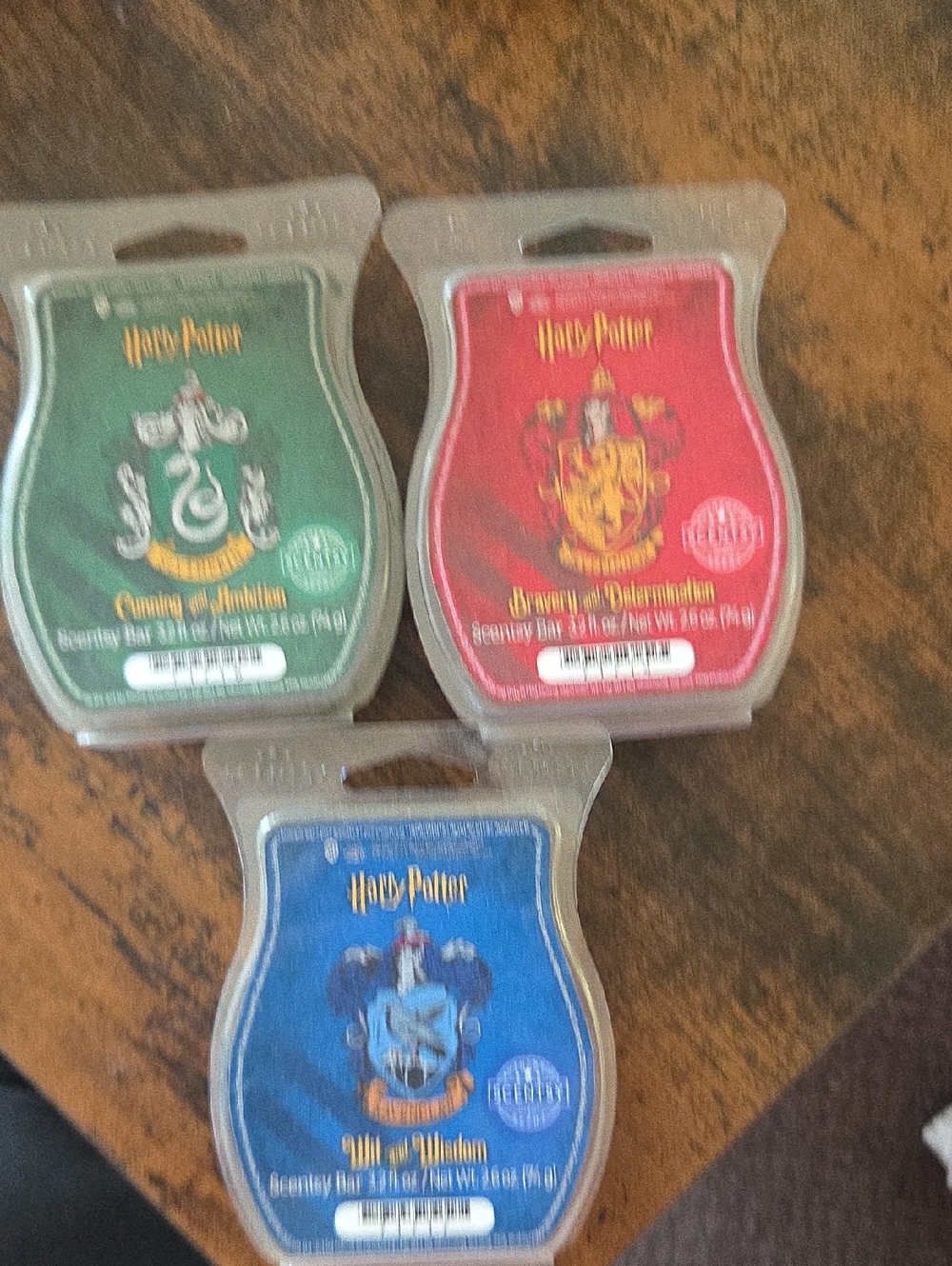 Scentsy Harry Potter House Wax Melts Trio in Green, Red, Blue